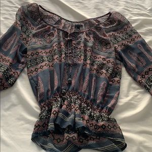 Flowy peasant blouse